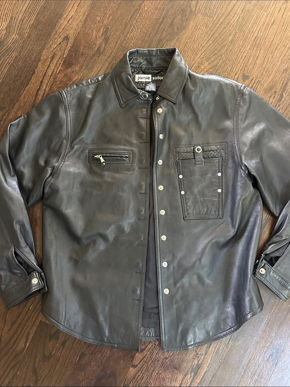 JAMIE SADOCK LEATHER SHACKET